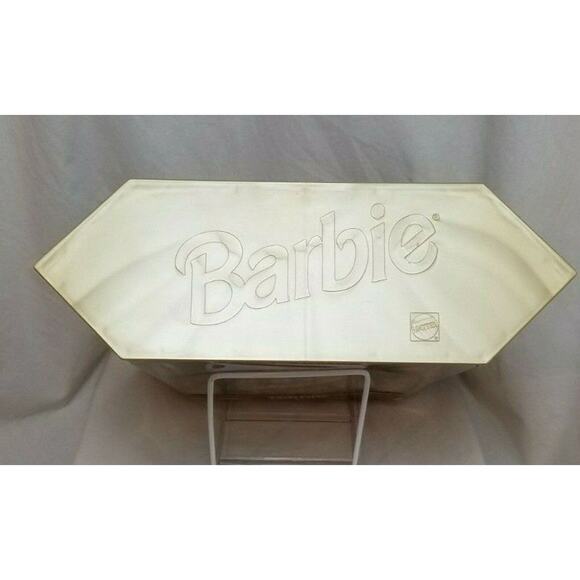 VTG 1996 Holidays SPECIAL EDITION Barbie Doll 15646 Red Gold Faux Fur Trim Hat - Picture 11 of 12